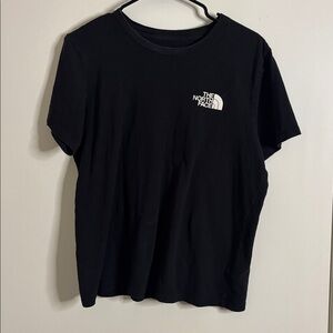 The North Face Black Tee with White Logo